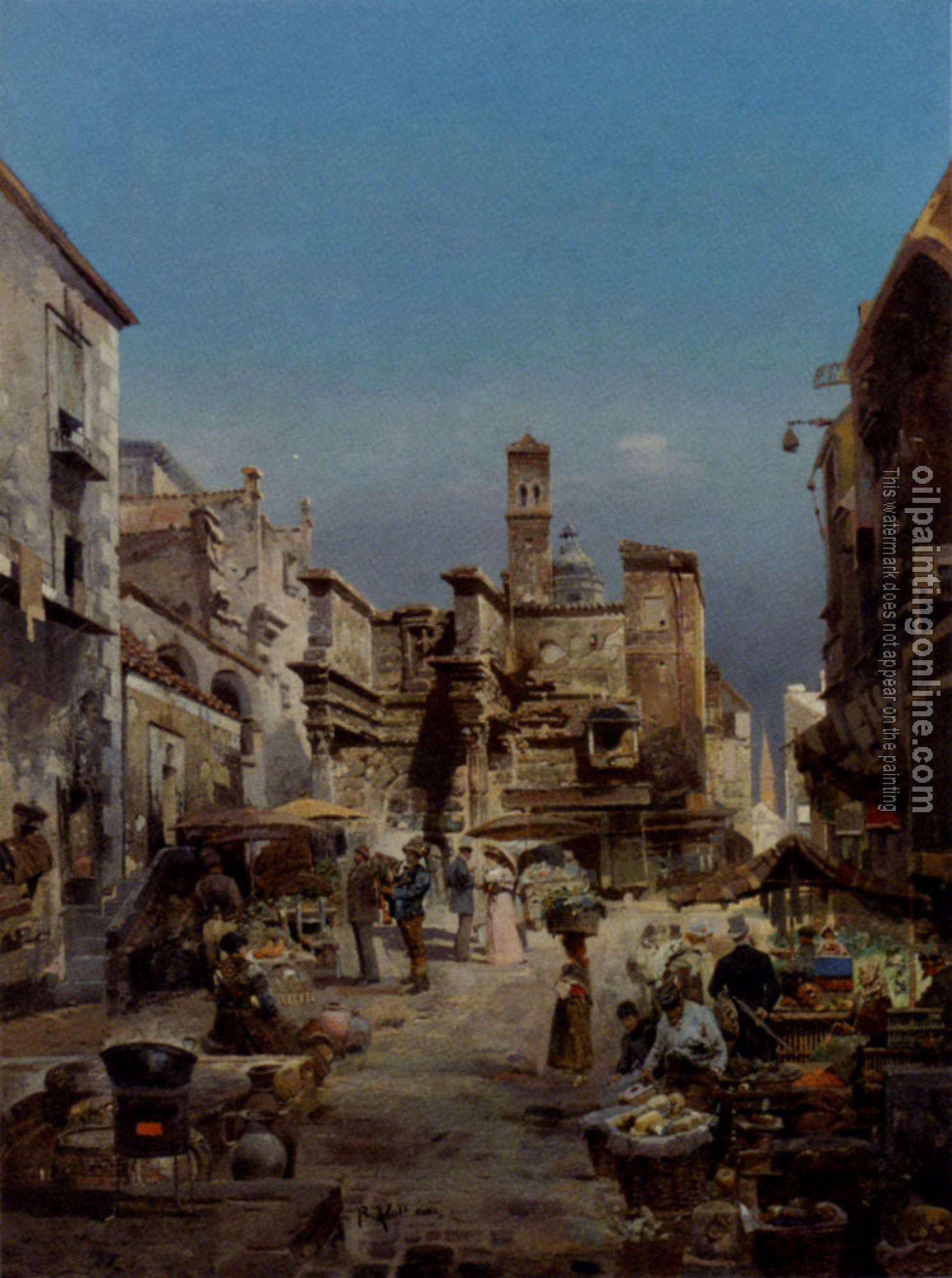 Alott, Robert - A Market In Italy